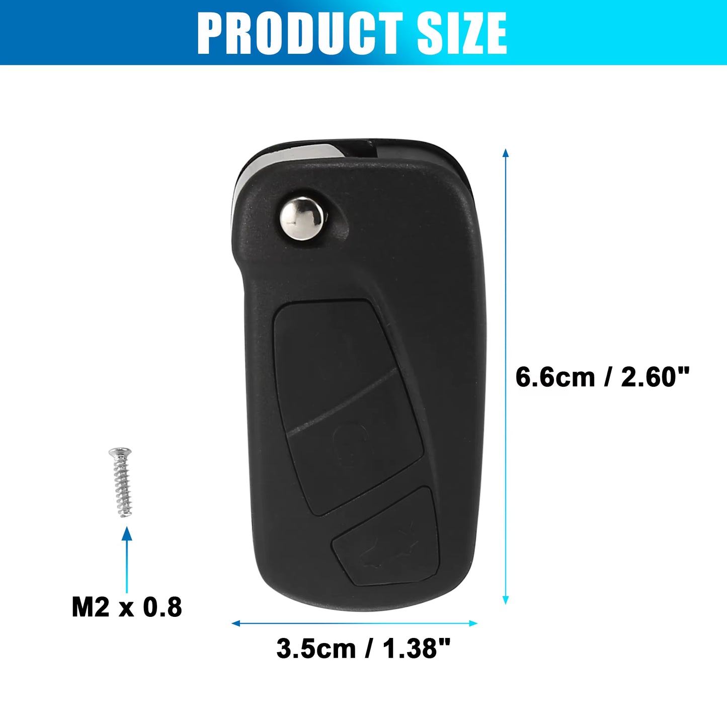 3 Key Auto Buttons Remote Control Car Fob Key for Case Shell for Ford Ka 2008-2013 Maintenance Tools Car Accessories