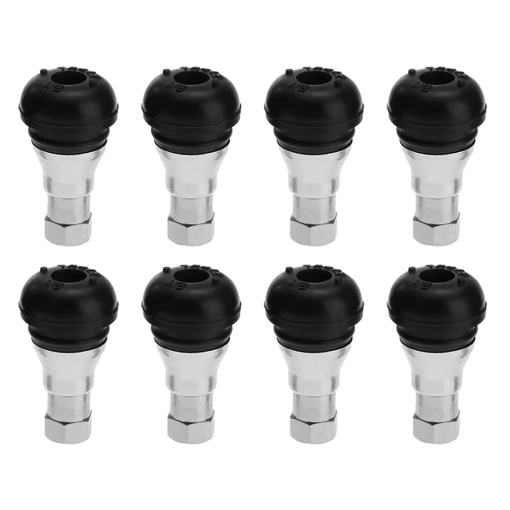 4Pcs/Lot Tire Valve Car Chrome Rubber Tubeless Wheel Tyre Tire Valve Stem Cap Covers Suitable for Standard 11Mm Rim Hole
