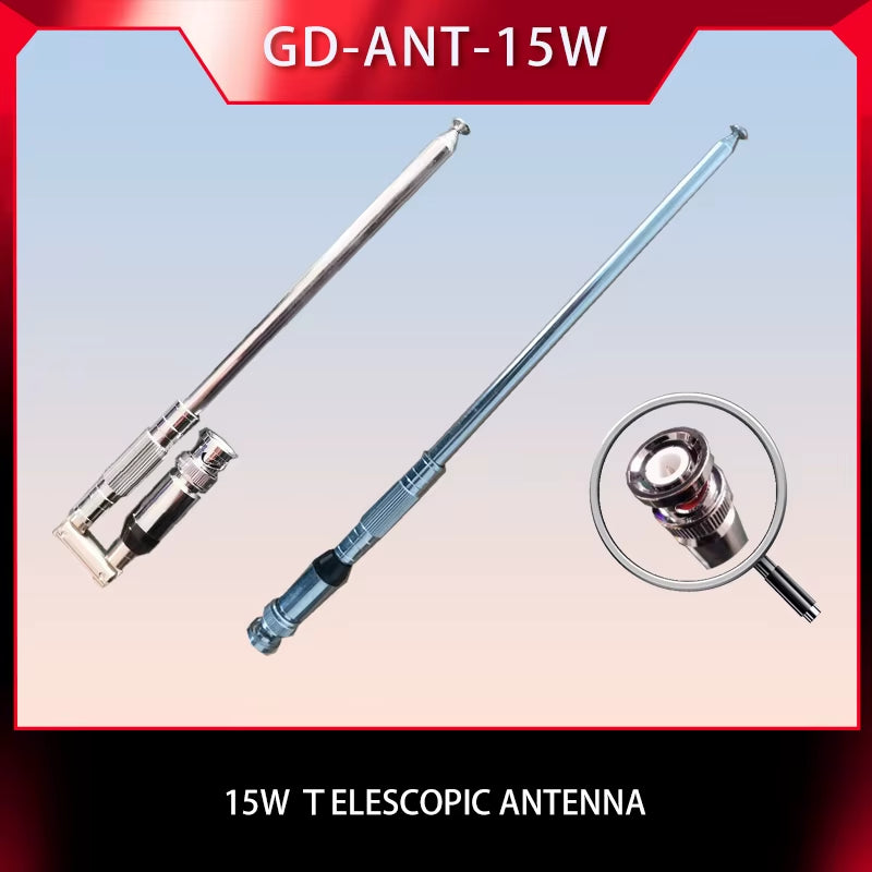 GD- Antenna 15W Transmitter Telescopic Antenna or Adapter or 50W 1/4 Wave Antenna