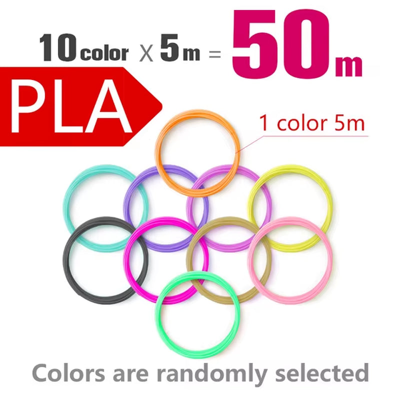Filament 1.75Mm for 3D Pen 20/ 30 Colors Brilliant Color Filament ABS / PLA/ PCL No Smell Safety Plastic 3D Print Pen Filament