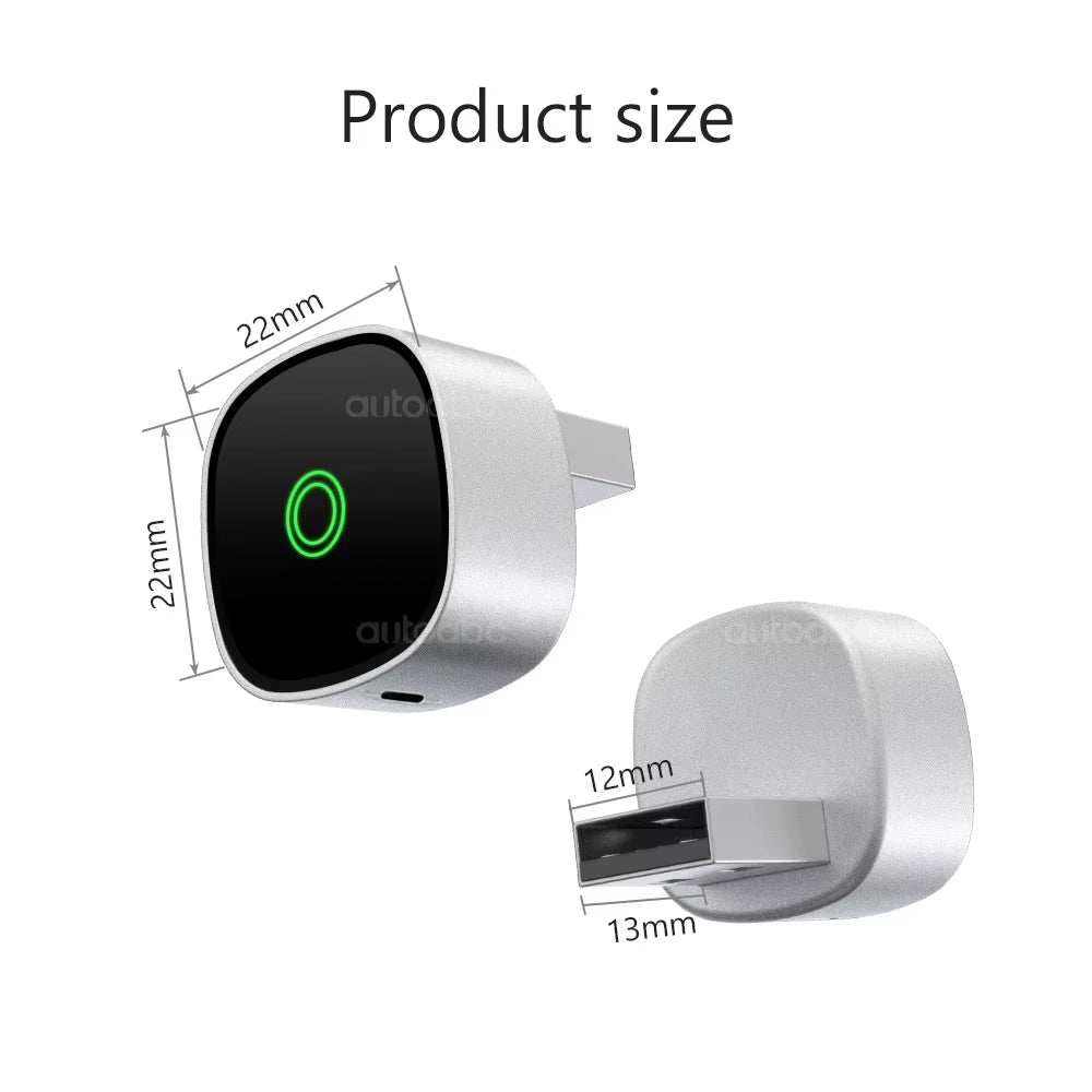 AUTOABC 2025 New 2 in 1 Wireless Carplay Adapter Plug & Plug Auto Connect No Delay Converts Wired to Wireless