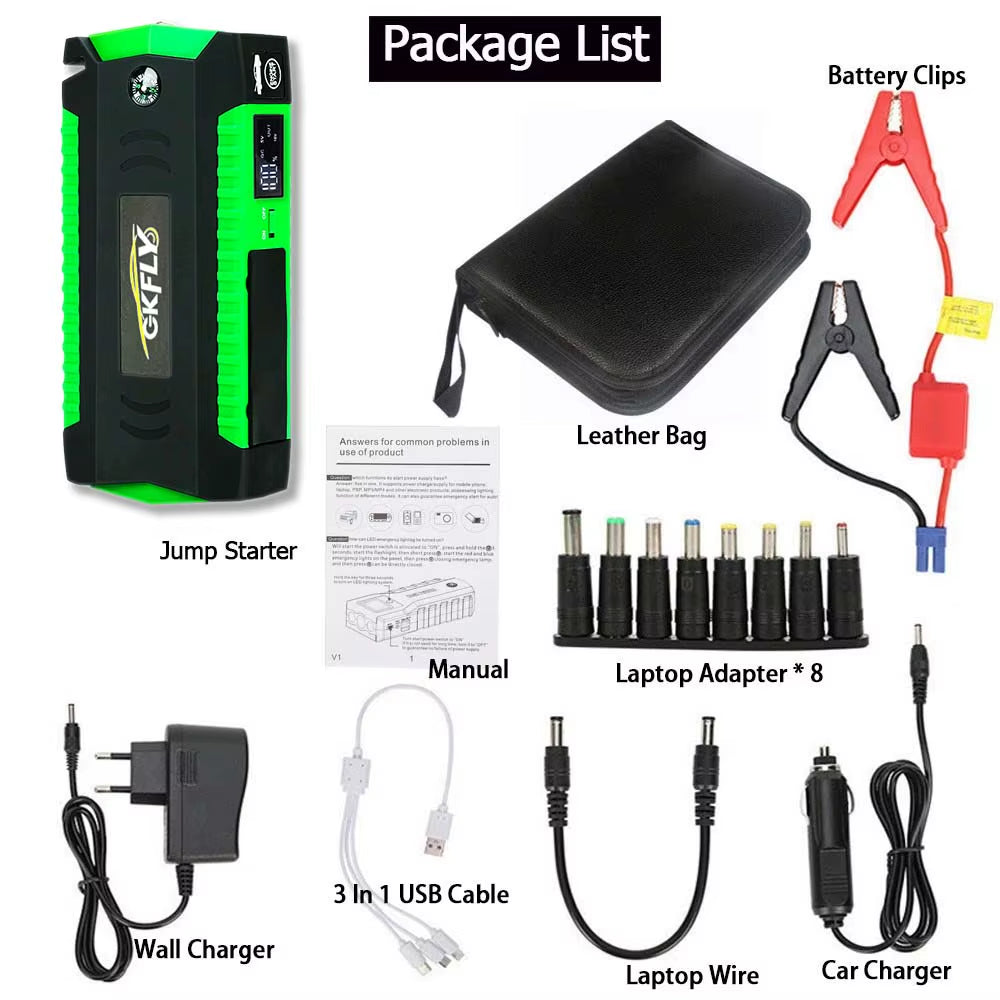 5000A Car Jump Starter 74Wh Power Bank Car Battery Booster Charge 12V Starting Device Petrol Diesel Car Starter Buster
