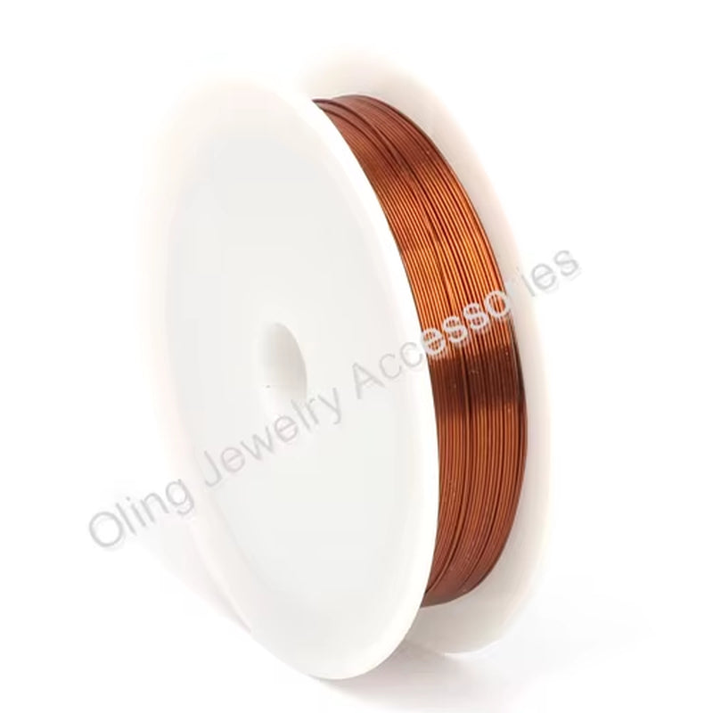 0.4MM 12M/Roll Wire Line Mixed Multicolor Plated Beaded Crafts DIY Choker Bracelet Necklace Jewelry Making