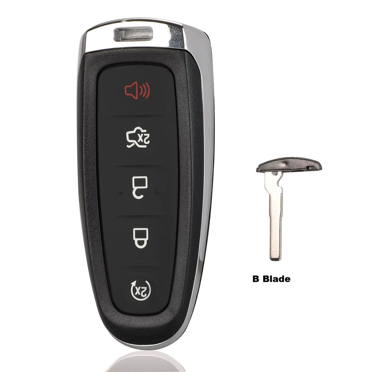 5 Buttons Remote Car Key Case Cover Fob for Ford Explorer Edge Escape Flex Taurus 2011 2012 2013 2014 2015 Smart Car