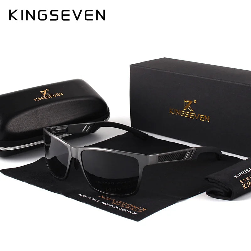 Men Polarized Sunglasses Aluminum Magnesium Sun Glasses Driving Glasses Rectangle Shades for Men Oculos Masculino Male