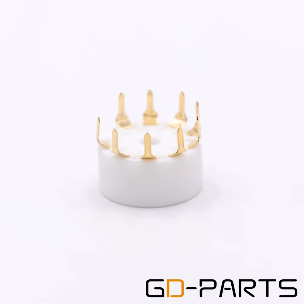 10PCS Ceramic 9Pin B9A PCB MOUNT Tube Socket for 12AX7 12AT7 12AU7 6DJ8 ECC82 5670 6922 Hifi Audio Vintage AMP DIY