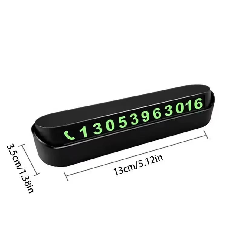 Car Phone Number Card Temporary Parking Card Plate Telephone Number Car Park Stop Automobile Accessories Car-Styling
