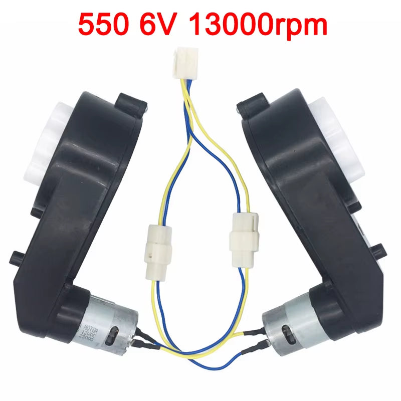 Children'S Electric Car Gearbox with 12V and 6V DC Motor,Kid'S Car Engine 550 and 390, High Speed Motor for Remote Control Car