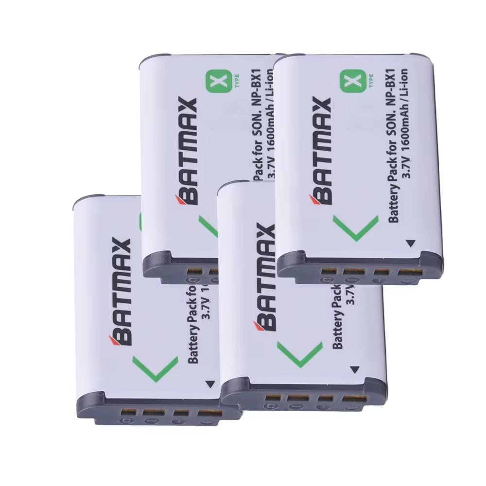NP-BX1 Np Bx1 Battery + 3 Slots LCD Charger for Sony DSC-RX100 DSC-WX500 IV HX300 WX300 HDR-AS15 X3000R MV1 AS30V HDR-AS300