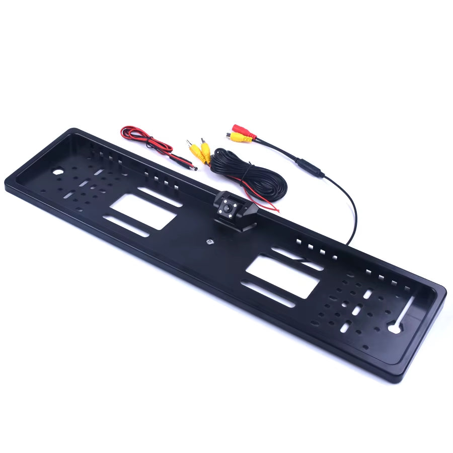 Auto Parktronic EU Car License Plate Frame Rear View Camera HD Night Vision Rear View Camera Reverse Rear Camera with 4 IR Light