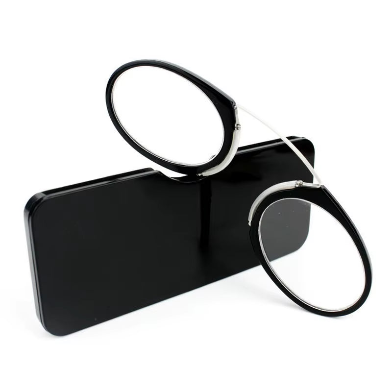 Pince-Nez Full Frame Reading Glasses TR90 Portable Nose Men Women Presbyopic Glasses +1.0 +1.5 +2.0 +2.5 +3.0 +3.5
