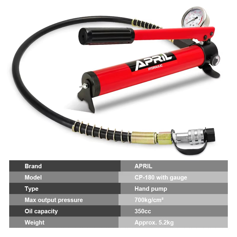 High Pressure Hydraulic Hand Pump CP-180 Manual Hydraulic Pressure Pump
