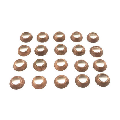 50 Pcs High Pressure Pipe Nest Copper Pad Cone Gasket for High Pressure Oil Tube anti Oil Leaking Gasket