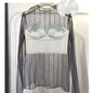 Sexy Satin Crop Tops Women Wireless Bralette Crochet Top Female Spaghetti Strap T-Shirt Cropped with Chest Padded Camisole Camis
