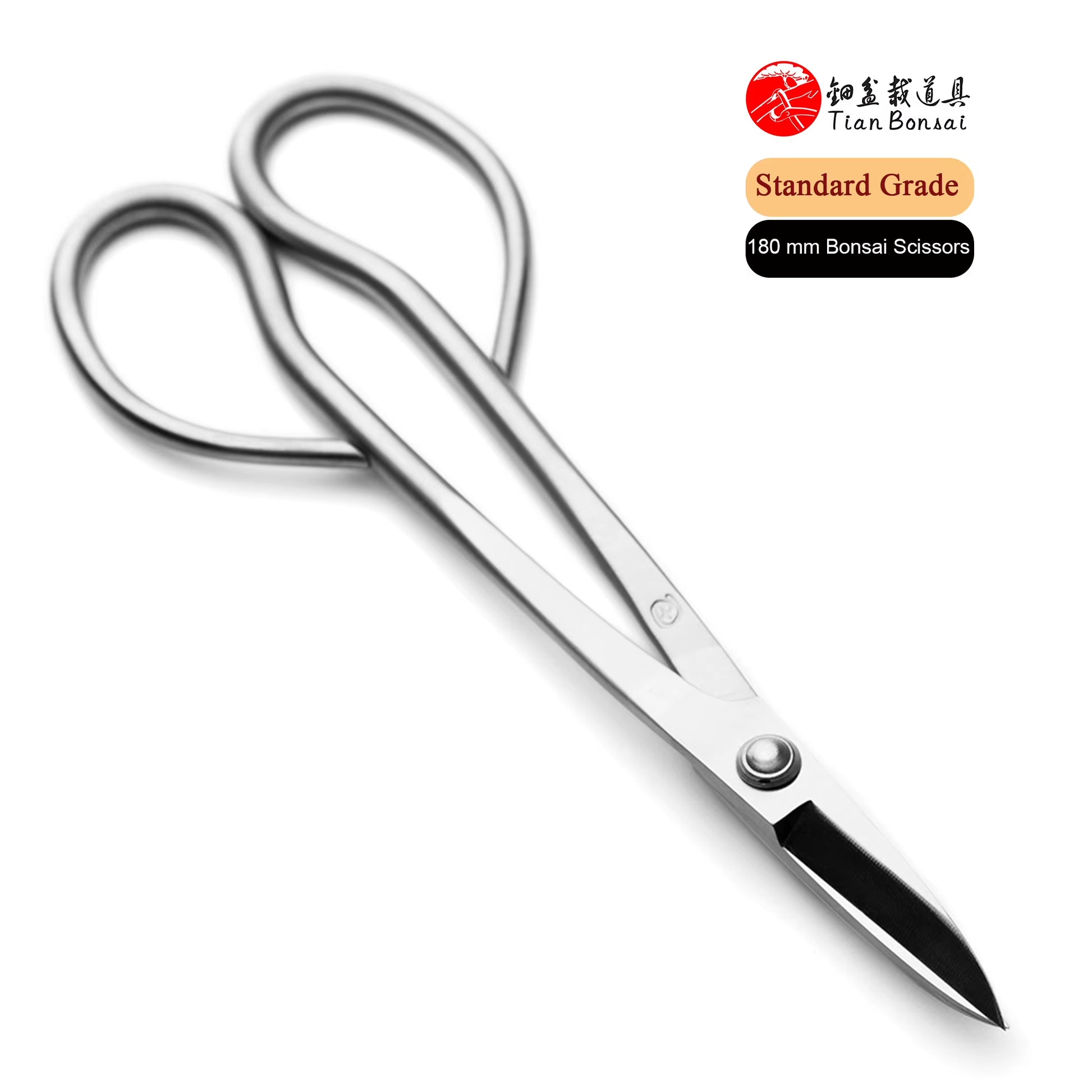 Standard Grade 180 Mm Long Handle Bonsai Scissors 3Cr13 Alloy Steel Bonsai Tools