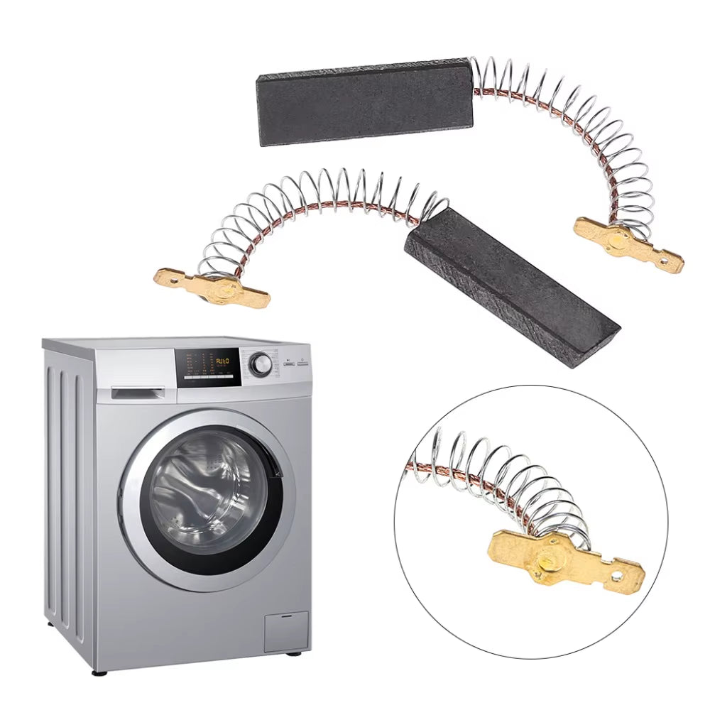 2Pcs Motor Carbon Brushes for BOSCH NEFF for SIEMENS WASHING MACHINE 36X12.5X5M