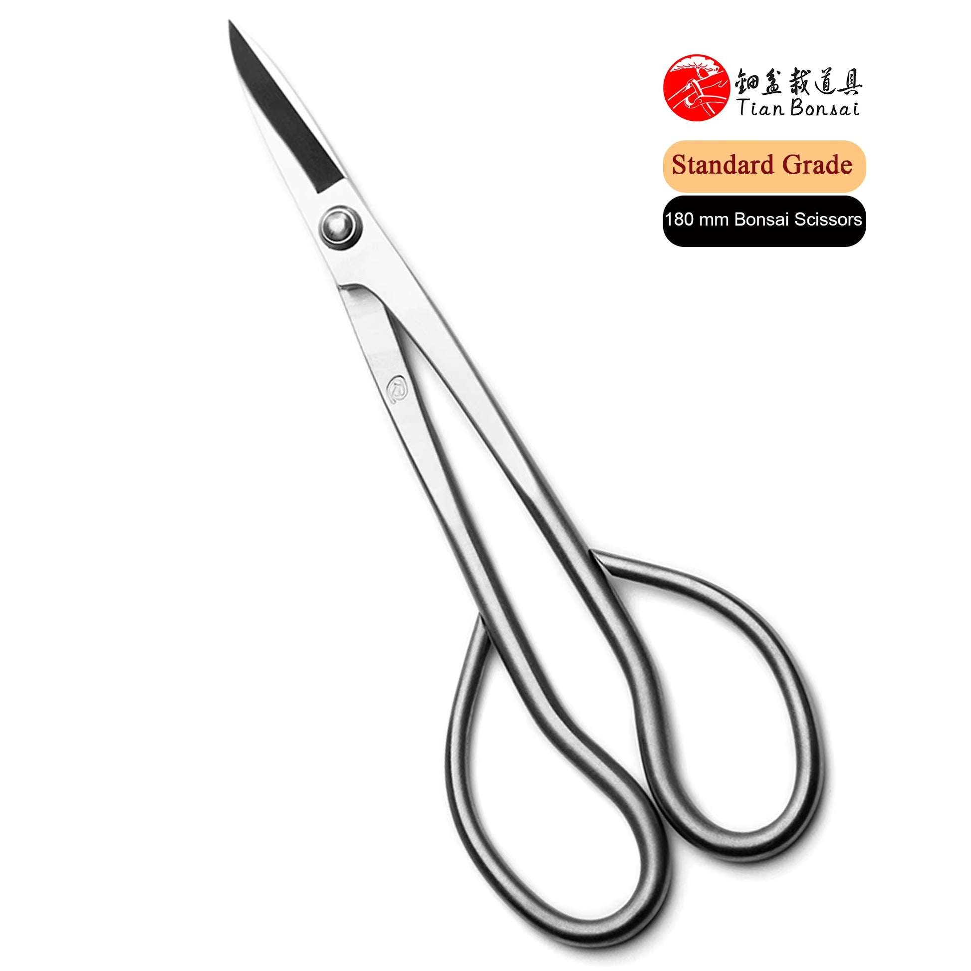 Standard Grade 180 Mm Long Handle Bonsai Scissors 3Cr13 Alloy Steel Bonsai Tools