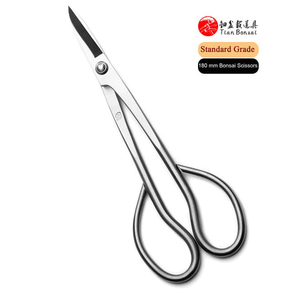 Standard Grade 180 Mm Long Handle Bonsai Scissors 3Cr13 Alloy Steel Bonsai Tools