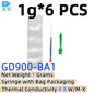 Net Weight 1/3/7/15/30 Grams Gray 900 Thermal Conductive Grease Paste Plaster Heat Sink Commpound for CPU LED SSY BAS BR BX CB