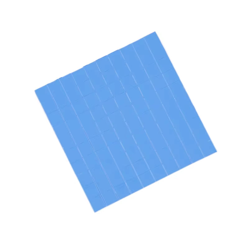 100 Pcs Blue 10Mm*10Mm GPU CPU Heatsink Cooling Conductivity 6.0 W Silicone Pad Processor Accessories Thermal Pad