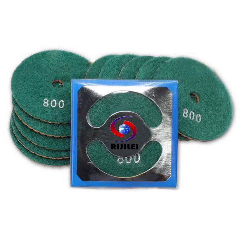 10 Pcs/Lot 4 Inch/100Mm Wet Polishing Pads/Granite Polishing Pads /Diamond Polishing Pad for Marble Diamond Tools (4DS1)