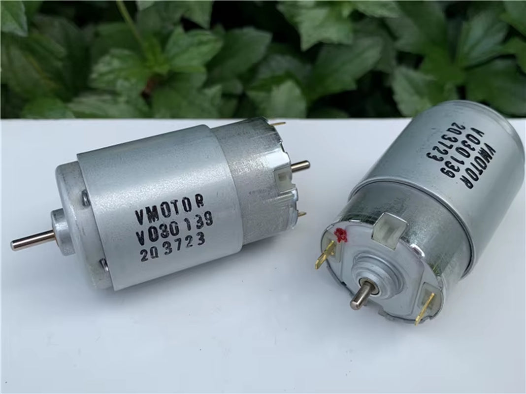 JOHNSON Vmotor Mini RS-395 Electric Motor Engine DC 6V 12V 18V 24V 10500RPM High Large Torque Motor Dual 2.3Mm Shaft Double Axis