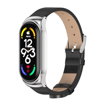 Strap for Mi Band 10 9 8 7 6 5 4 3 Bracelet Silicone Wristband for Xiaomi Mi Band 8 Metal Strap for Mi Band 7 Watchband Leather