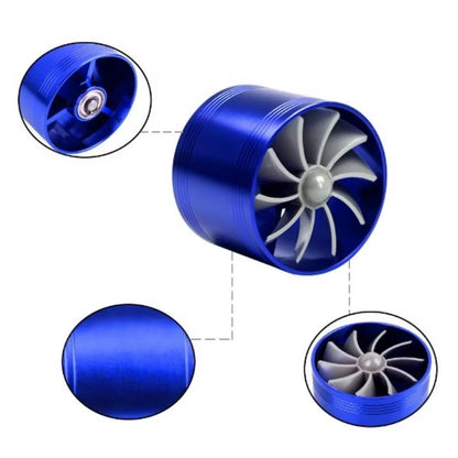 Car Air Filter Intake Fan Fuel Gas Saver Supercharger for Turbine Turbo Charger Turbocharger Car Accessories