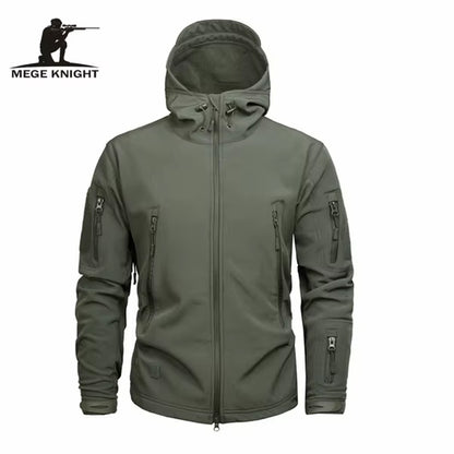 Mege Brand Clothing Autumn Men'S Military Camouflage Fleece Jacket Army Tactical Clothing Male Camouflage Windbreakers