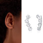 Real 100% 925 Sterling Silver Lovely Cat Pet Stud Earrings for Women S925 Silver Earring Fashion Jewelry Gift FIE073