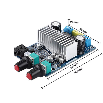 TPA3116 Subwoofer Amplifier Board TPA3116D2 Audio Amplifiers 100W Bass Output DC12-24V