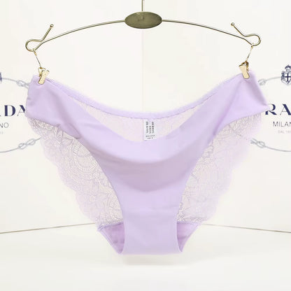 Ladies Underwear Woman Panties Sexy Lace plus Size Panty Transparent Low-Rise Cotton Briefs Intimates New Hot Sale