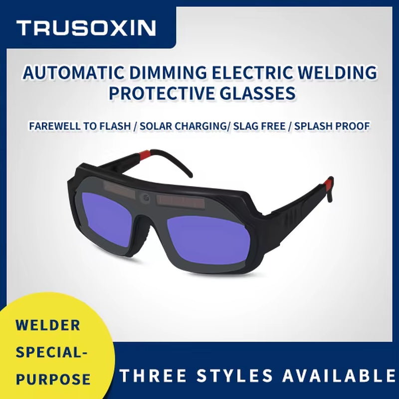 Solar Auto Darkening Eyes Mask True Color Welding Helmet Welding Mask Eyeshade/Patch/Eyes Goggles for Welder Eyes Glasses