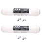 Quick Connect 10 Inch T33 with 2Pcs Fitting Water Purifier INLINE COCONUT Carbon Post WATER FILTER Cartridge REVERSE OSMOSIS