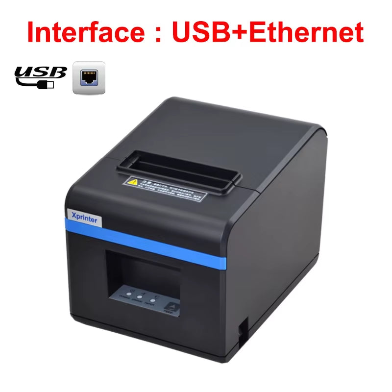 80Mm Auto-Cutter Thermal Receipt/Bill Printer 200MM/S POS with Usb/Ethernet/Bluetooth/Wifi for Kitchen/Restaurant