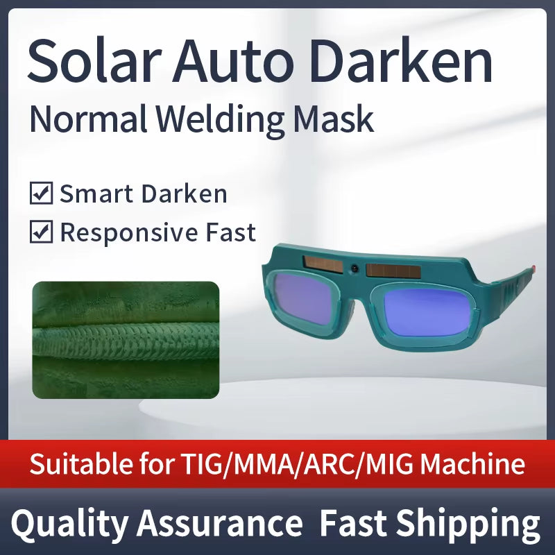 Solar Auto Darkening Eyes Mask True Color Welding Helmet Welding Mask Eyeshade/Patch/Eyes Goggles for Welder Eyes Glasses