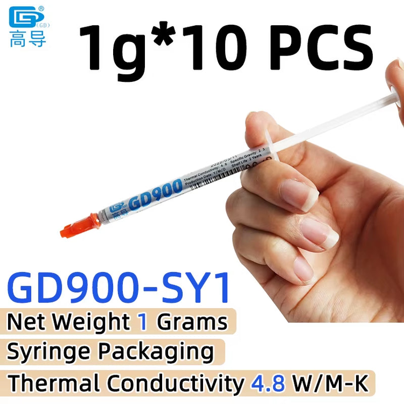 Net Weight 1/3/7/15/30 Grams Gray 900 Thermal Conductive Grease Paste Plaster Heat Sink Commpound for CPU LED SSY BAS BR BX CB