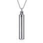 Men Woman Capsule Pendant Necklace in Open Cylindrical Pendants Stainless Steel Remembrance Jewelry Pill Filler Kit with Funnel