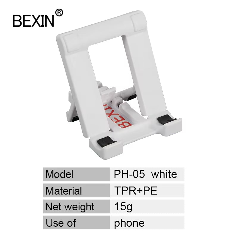 BEXIN Uninversal Desktop Portable Support Foldable Adjustment Angle Phone Stand for Mobile Phone Tablet