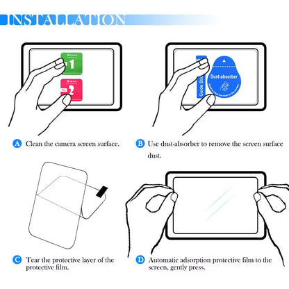2X Glass LCD Screen Protector for Nikon Z5II Zf Zfc Z30 Z9 Z8 Z7 Z6 Z5 Z50 D7200 D5600 D3500 D3400 D7500 D5500 D750 D850 D610
