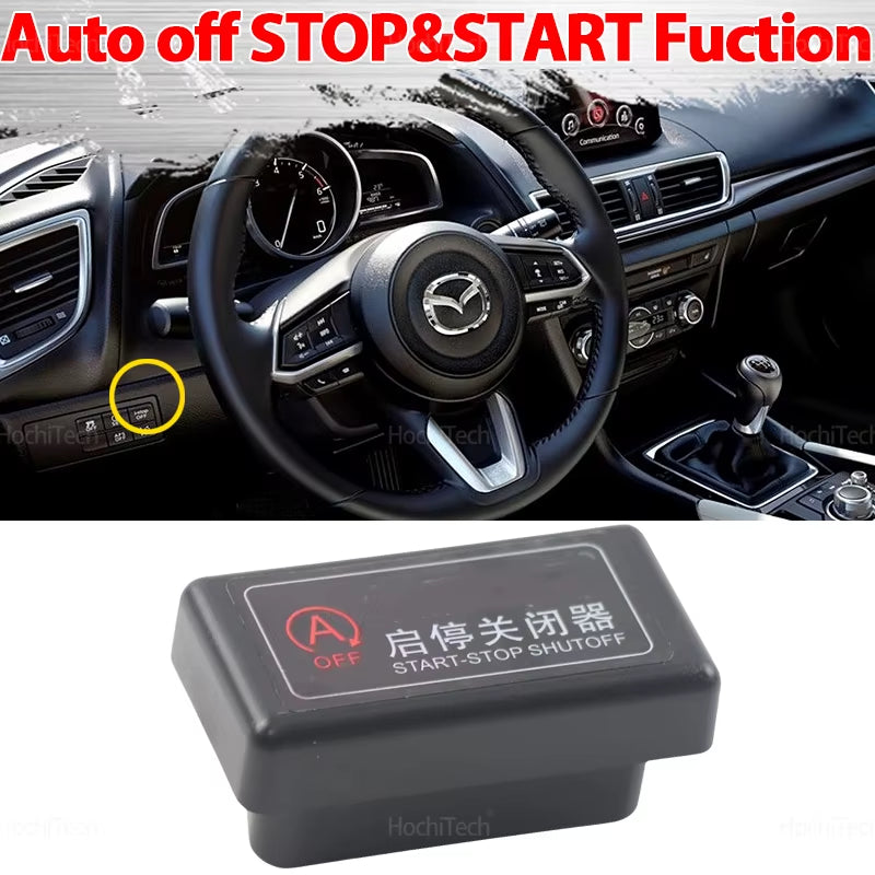 Car Automatic Start and Stop Engine off Device Control Sensor Auto Stop Canceller for Mazda 3 Axela BM BN by 2014-2018