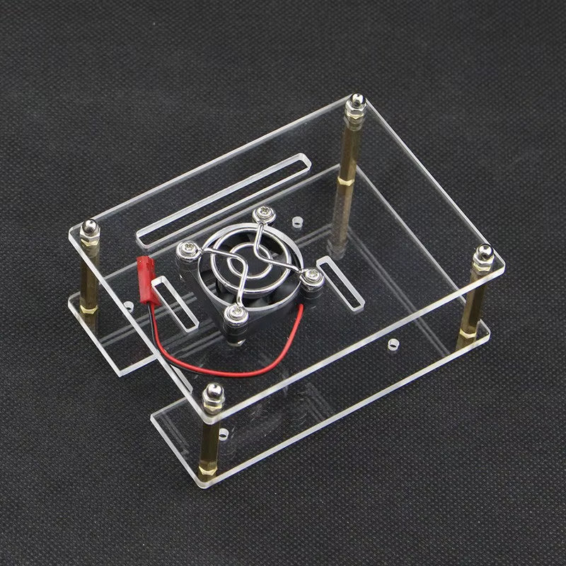 3 Layer Raspberry Pi Acrylic Case Clear Box Cover + Cooling Fans for Raspberry Pi 4B 3B+ 3B DIY Cluster