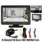 Car Monitor Camera 4.3-Inch Display HD Reversing Rearview Camera Car Reversing Kit for Car Pickup Universal RV SUV ALL
