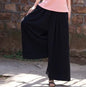 2025 Spring Fashion Cotton Wide Leg Pants plus Size Female Loose Casual Cotton Linen Pants Trouser Autunm Vintage Long Pants