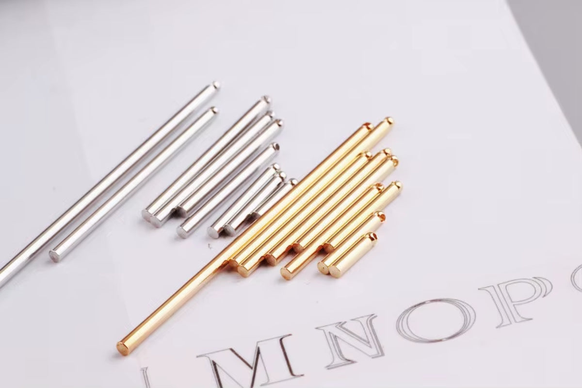 Copper Cylindrical Single Pendant Earrings, Ear Earrings, Ear Hook, Female Ear Jewelry, DIY Handmade Beaded Material Parts
