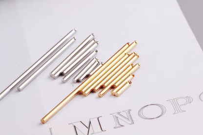 Copper Cylindrical Single Pendant Earrings, Ear Earrings, Ear Hook, Female Ear Jewelry, DIY Handmade Beaded Material Parts