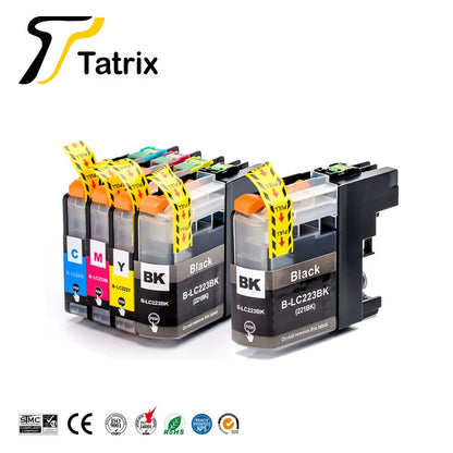 Tatrix with Chip LC223 LC221 Compatible Ink Cartridge for  MFC-J4420DW/J4620DW/J4625DW/J480DW/J680DW/J880DW Printer