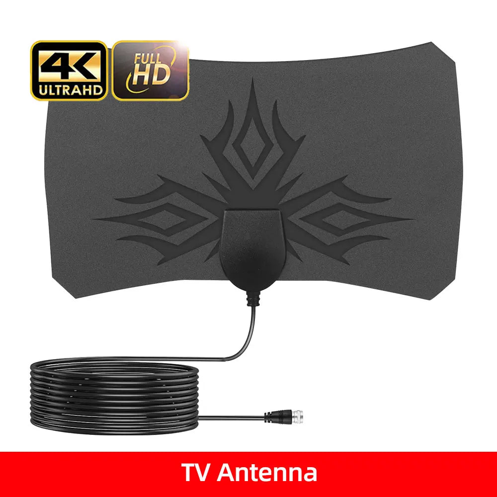 8K 4K TV Antenna for Global Digital TV 1080P 25DB High Gain Booster HD for RV Outdoor Car Antenna Indoor TV Free Channel