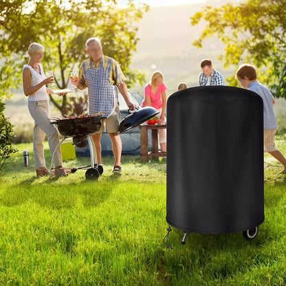 1Pcs Kettle BBQ Cover for Raweao Kettle BBQ Cover for Weber 57Cm Outdoor Waterproof Barbecue Cover round BBQ Coverings