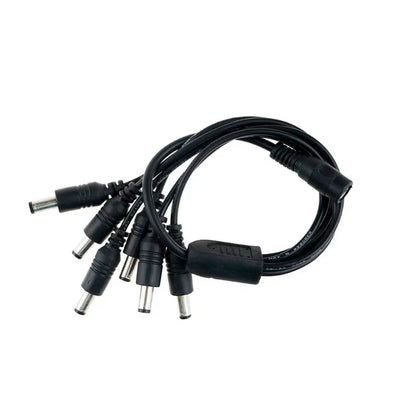 DC Power Jack 5.5X2.1Mm Cable 1 Female to 2,3,4,5,6,8 Male Plug Splitter Adapter for Security CCTV Camera and LED Strip